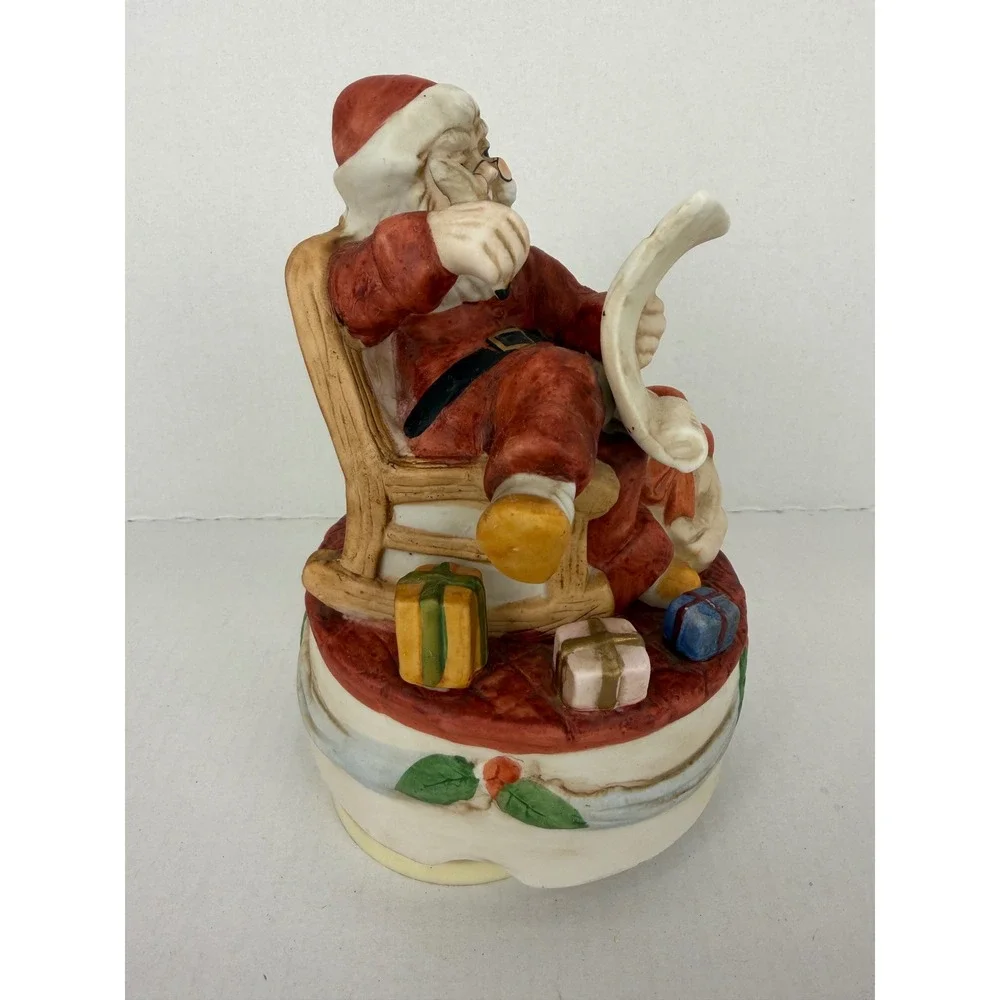 Vintage‎ Musical Santa Figurine Red Christmas Decor